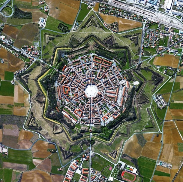 Palmanova Italy is known for its concentric layout