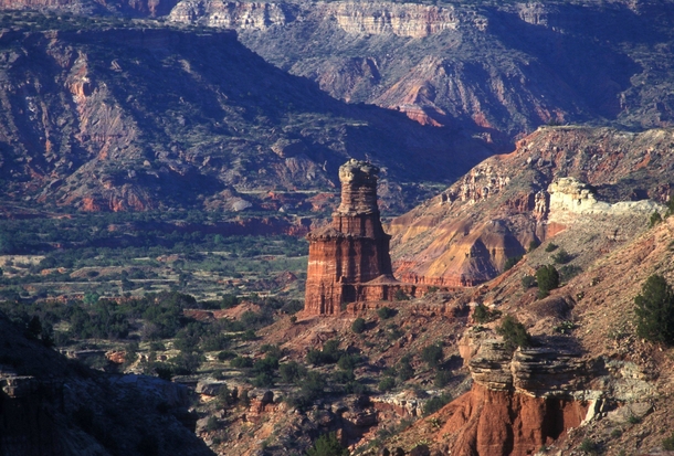 Palo Duro Canyon Light House Rock Texas Panhandle nd largest Canyon in USA 