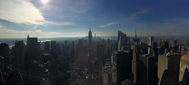 Pano of New York from the top of Rockefeller Center 