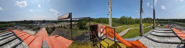 panorama I took from the top of an abandoned slide in Sauble