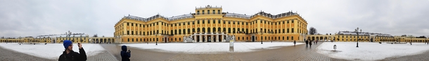 Panorama of Schnbrunn Palace Vienna Austria 