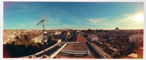 Panorama view from my rooftop Bordeaux France 
