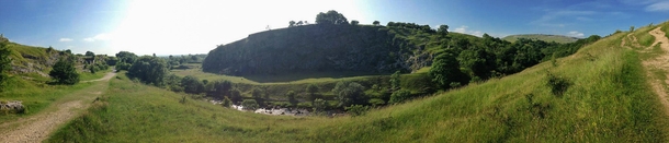 Panorama with iPhone Ingleton Yorkshire UK 