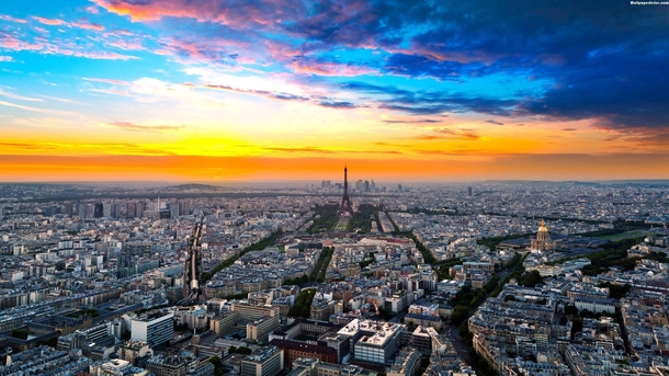 Paris amazing top view 