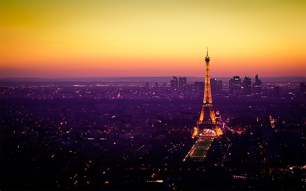 Paris at sunset 
