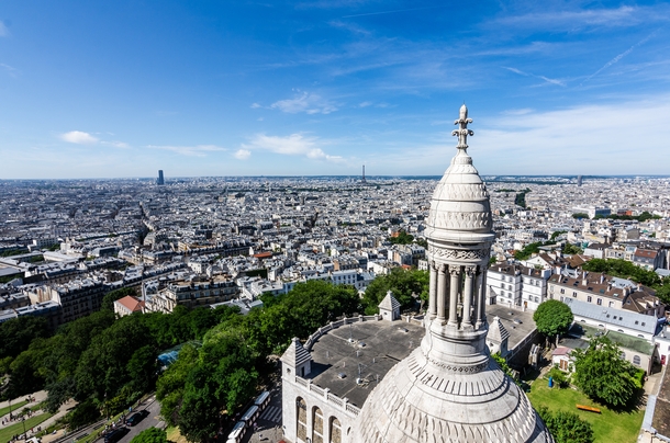 Paris from the top of Sacr-Cur Basilica 