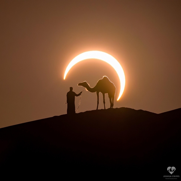 Partial solar eclipse over the UAE