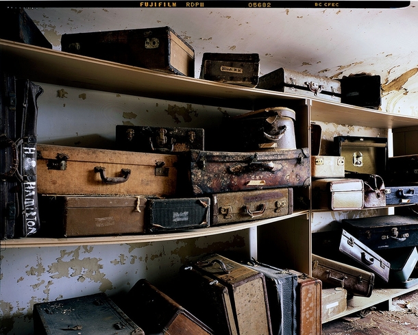 Patients suitcases stored away for decades in an attic of an abandoned Tennessee psychiatric hospital Photo by Lindsay Blair Brown 
