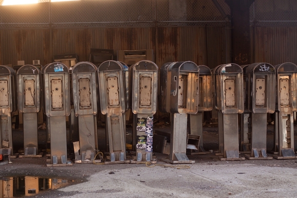 Pay phone graveyard in Manhattan  Photo By Dave BledsoeFreeVerse Photography