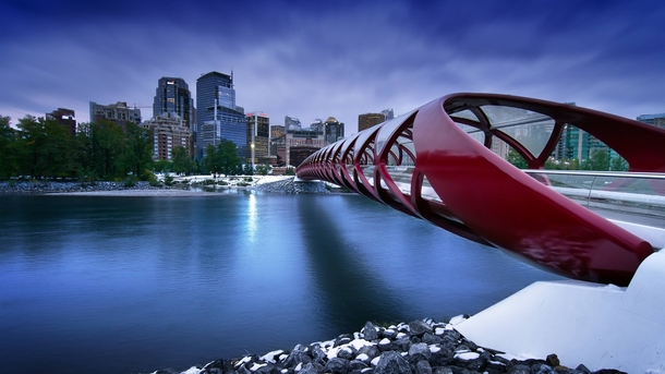 Peace Bridge in Calgary Canada by Mohsen Kamalzadeh 