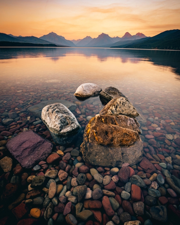 Peaceful waters at Glacier National Park  IG jessehurtphoto
