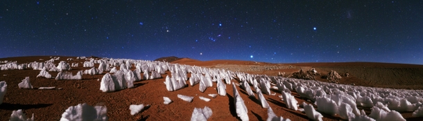 Penitentes - snow formations in the Atacama Desert Babak A Tafreshi 