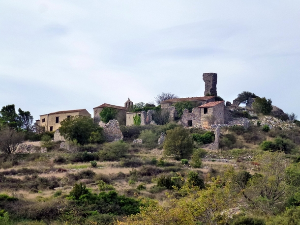 Perillos a ghost village in Pyrnes-Orientales France 