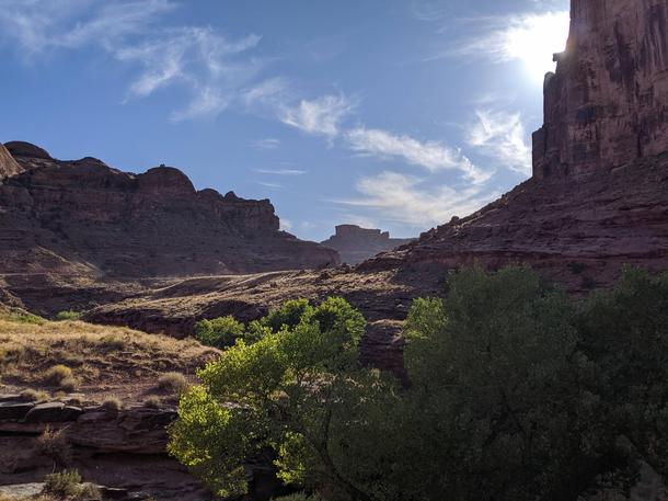 Picture from the Amasa Back trailhead in Moab UT with my Pixel  