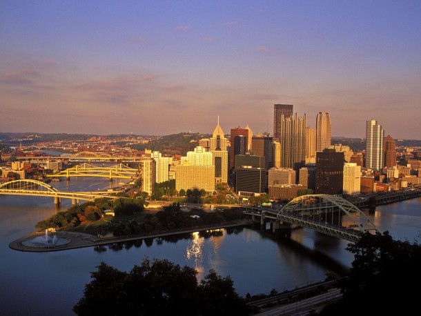 Pittsburgh PA from Mount Washington 