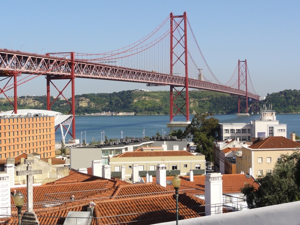 Ponte  de Abril  also known as the Portuguese Golden Gate 