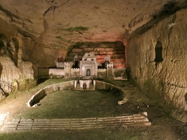 Port Mahon Sculpture - Underground in the Paris Catacombs