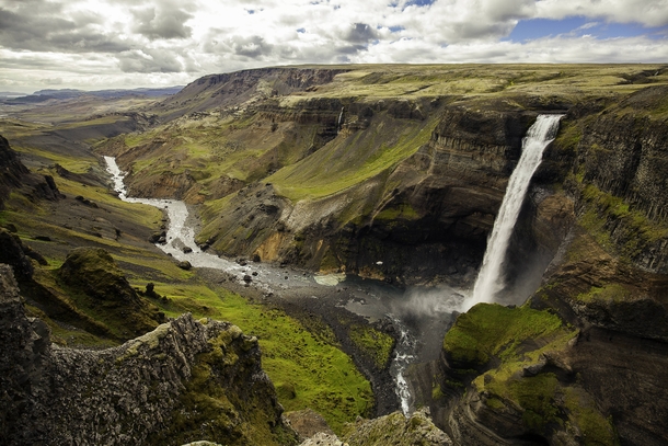 Possibly the most beautiful view I saw in all of Iceland - Haifoss 