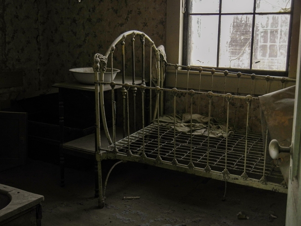 Potentially haunted nursery I found in an abandoned ghost town 