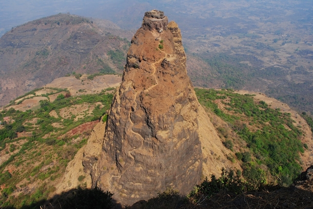 Prabalgad Fort dating from around  Carved out of the rock at an an elevation of  feet Maharashtra India 