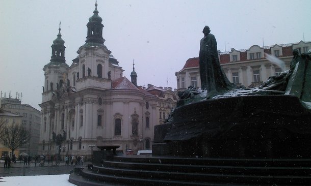 Prague CZ in the snow 