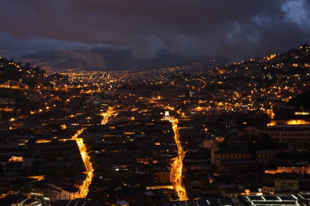 Quito Ecuador at night x