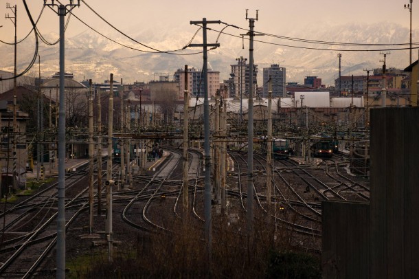 Railyard in Milan 
