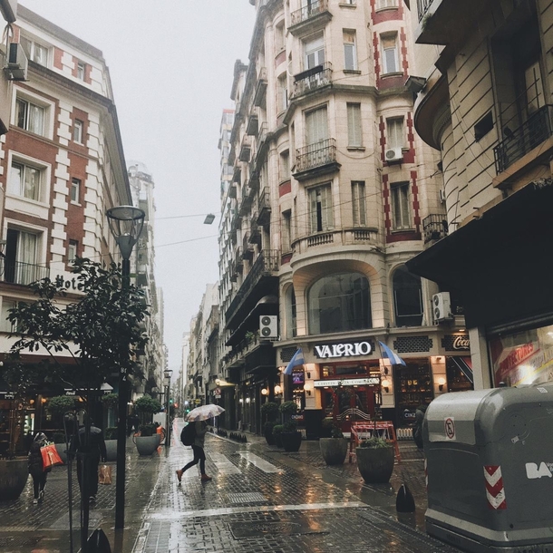 Rainy day in Buenos Aires Argentina