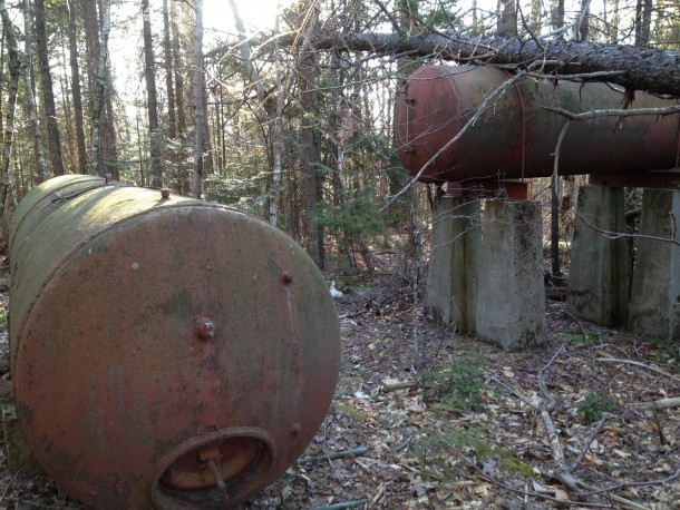 Random fuel tanks in the NH woods 