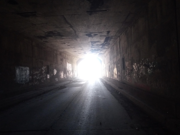 Rays Hill tunnel on the abandoned Pennsylvania Turnpike 