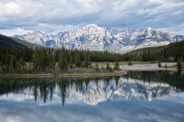 Reflection at Cascade Ponds - Banff National Park OC x
