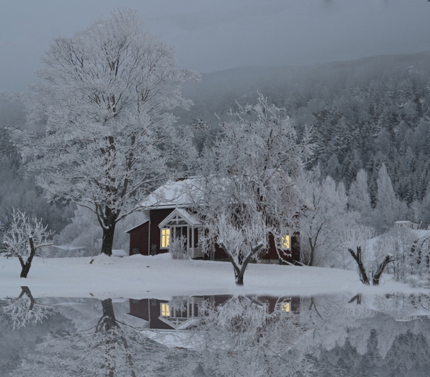Reflection Of A Christmas Dream in Norway by Hilde S Jonsmyr 