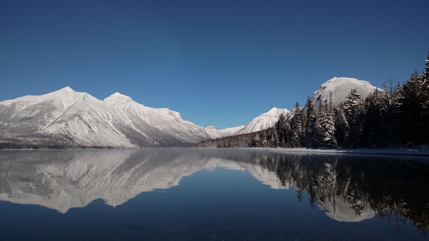 Reflection of Mountains in Lake McDonald in Glacier National Park March I love my hometown 