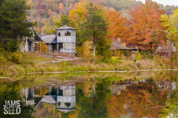 Reflections at Dogpatch USA Arkansas in October by Jamie Seed 
