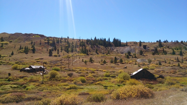 Remnants of the old mining district just outside Leadville CO 