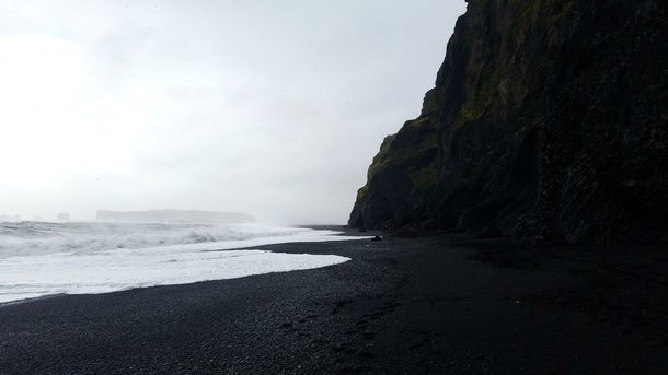 Reynisfjaras Black Sand Beach Iceland 
