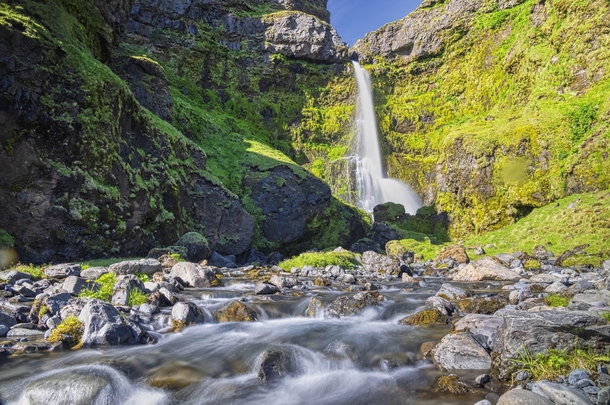 rfoss Waterfall Iceland OC