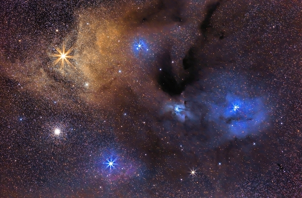 Rho Ophiuchus Cloud Complex  by Ted Dobosz