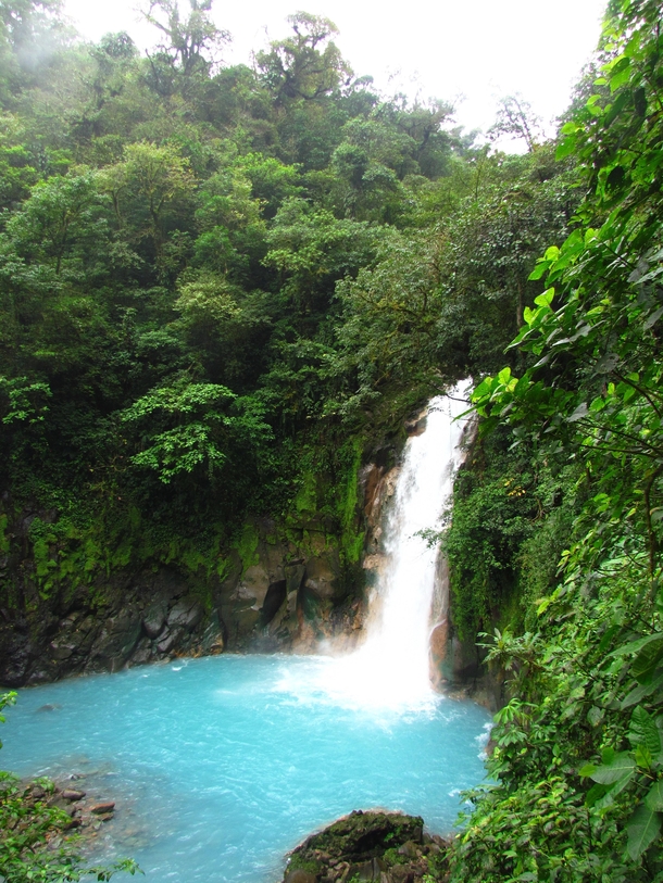 Rio Celeste Waterfall Costa Rica 