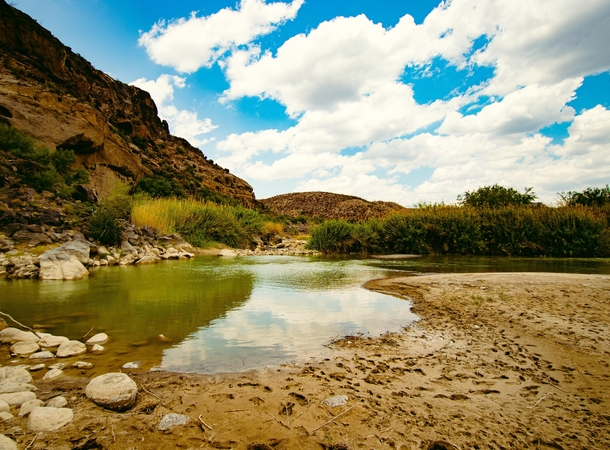 Rio Grande River Big Bend National Park The opposite bank is Mexico 