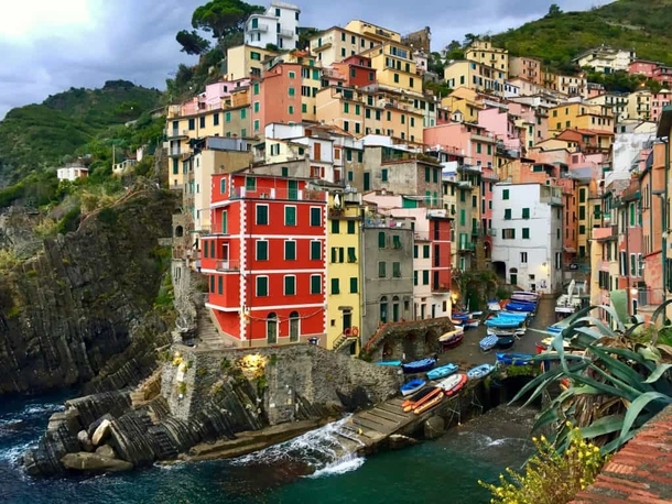 Riomaggiore southern village of the Cinque Terre Italy