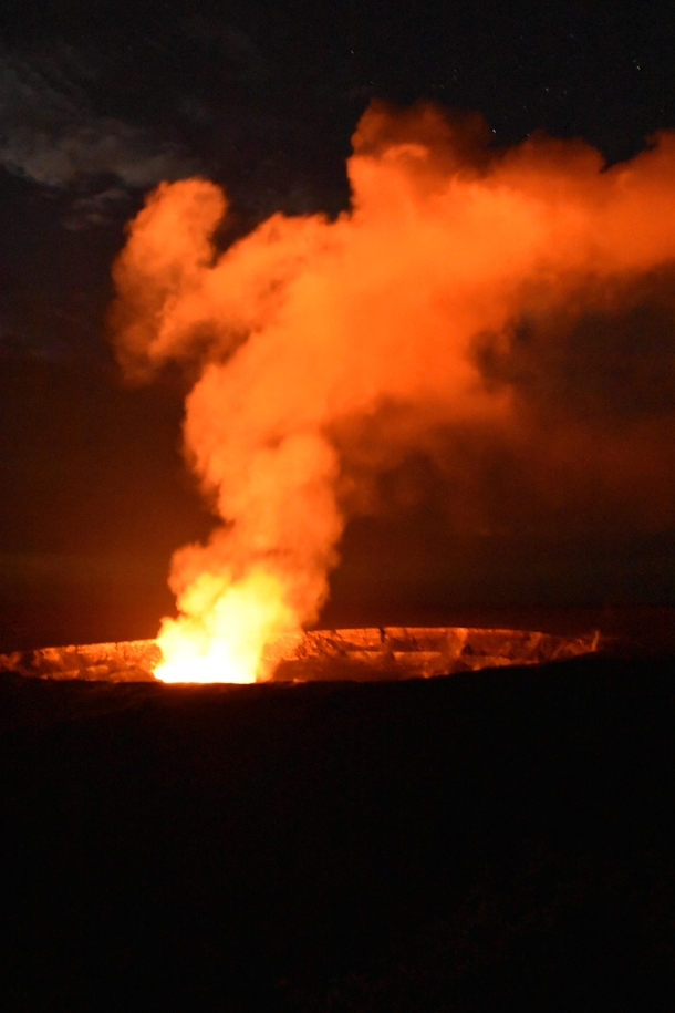 Rise of Pele before she brought forth destruction Big Island Hawaii    