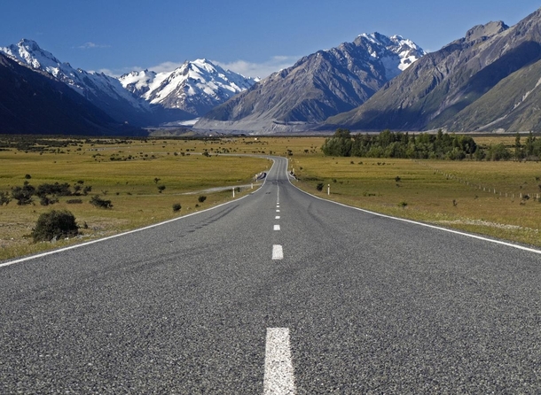 Road in New Zealand 