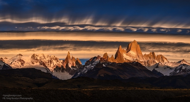 Rolling Clouds - Mount Fitz Roy Patagonia Argentina  photo by Greg Boratyn