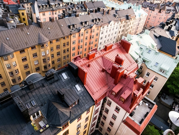 Rooftops of Vasastan Stockholm 