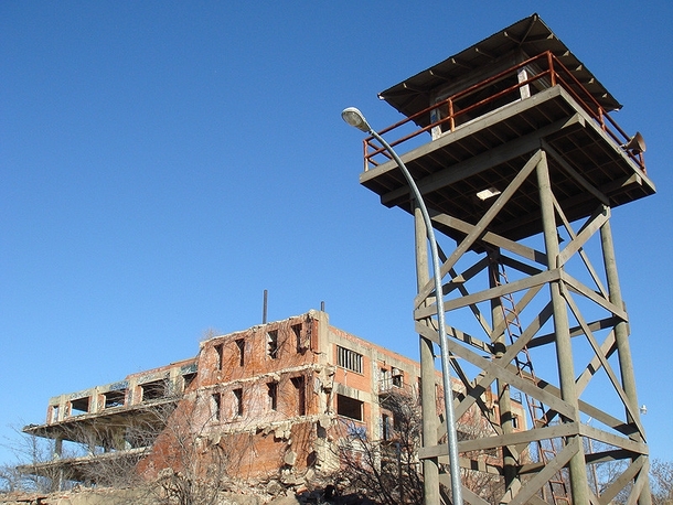 Ruins of Swiss Armour Meat Packing Plant was also a set for the TV series Prison Break  Fort Worth Stockyards Texas