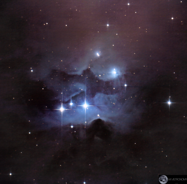 Running Man Nebula through my Telescope 
