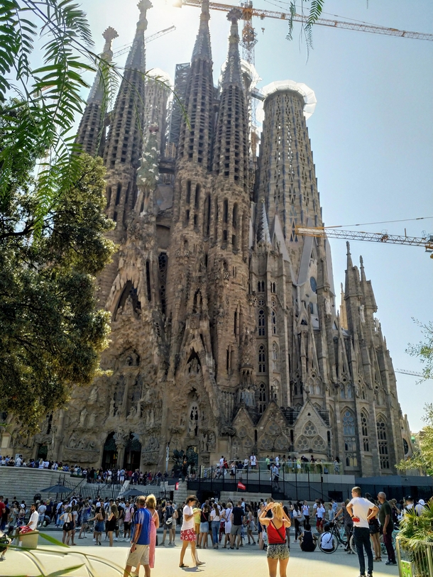 Sagrada Familia Barcelona Antoni Gaudi Taken August 