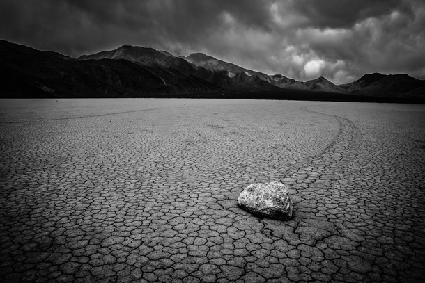 Sailing Stone on the Racetrack Playa Death Valley CA OC