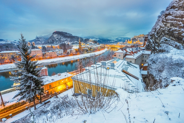 Salzburg Austria in the Winter 